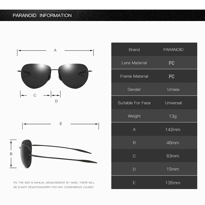 Kính Mát Phân Cực Gọng Vuông Thời Trang Cho Nam Nữ | BigBuy360 - bigbuy360.vn