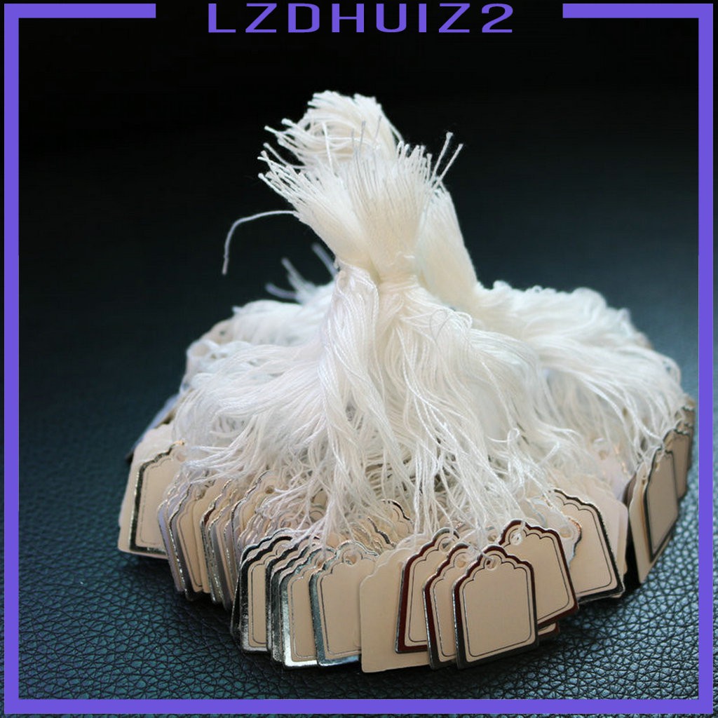 Set 500 Nhãn Đánh Dấu Trang Sức Les Fleurs Kèm Dây