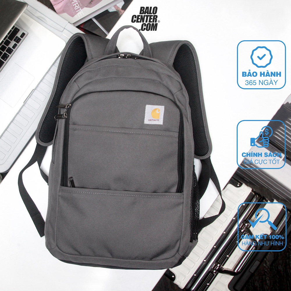 Balo laptop thời trang Carhartt Foundry Grey đựng vừa Laptop 15.6 kiểu dáng mới hiện đại - Balocenter