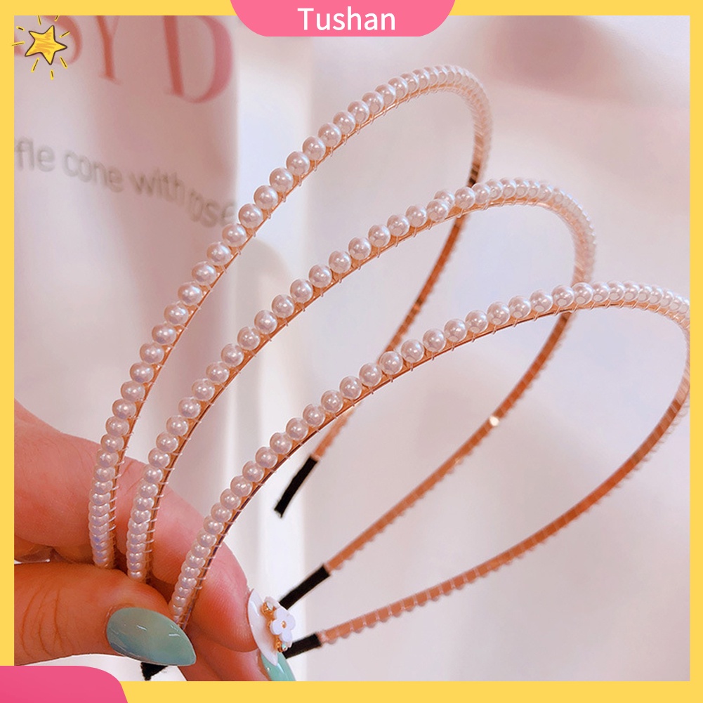 Cài tóc đính ngọc trai nhân tạo thiết kế thanh lịch thời trang cho phụ nữ