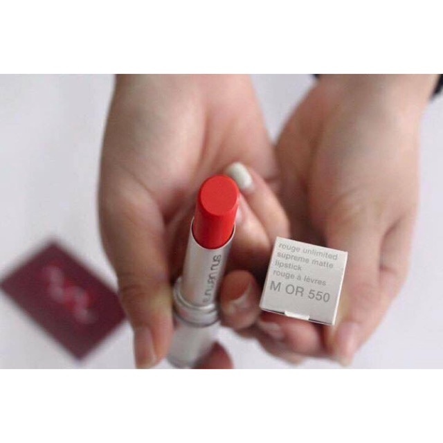 Son Shu Uemura OR550 (Màu cam đỏ)