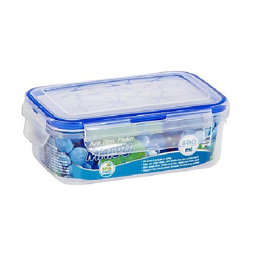 Hộp đựng thực phẩm chữ nhật nhựa DUY TÂN Matsu 500ml (16 x 11 x 6 cm) - 03178