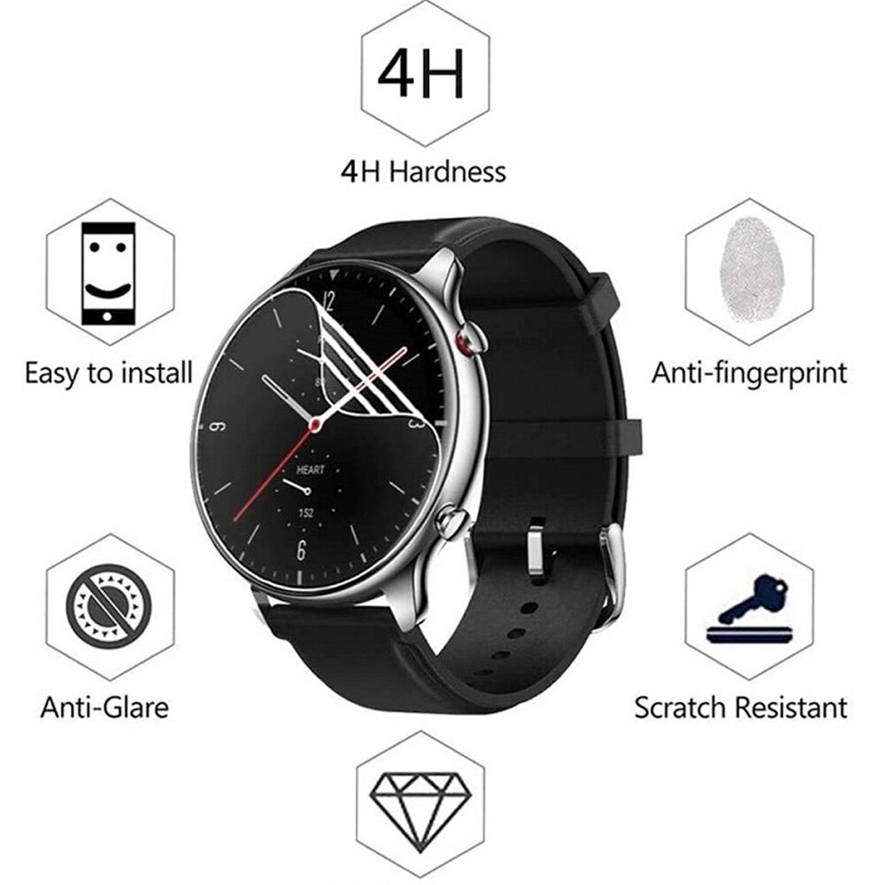 Bộ 3 miếng dán TPU bảo vệ màn hình đồng hồ thông minh dành cho Huami Amazfit GTR 2 GTR2