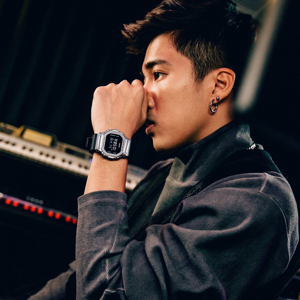 Đồng Hồ Casio Nam Dây Nhựa GSHOCK GM-5600-1DR Chính Hãng