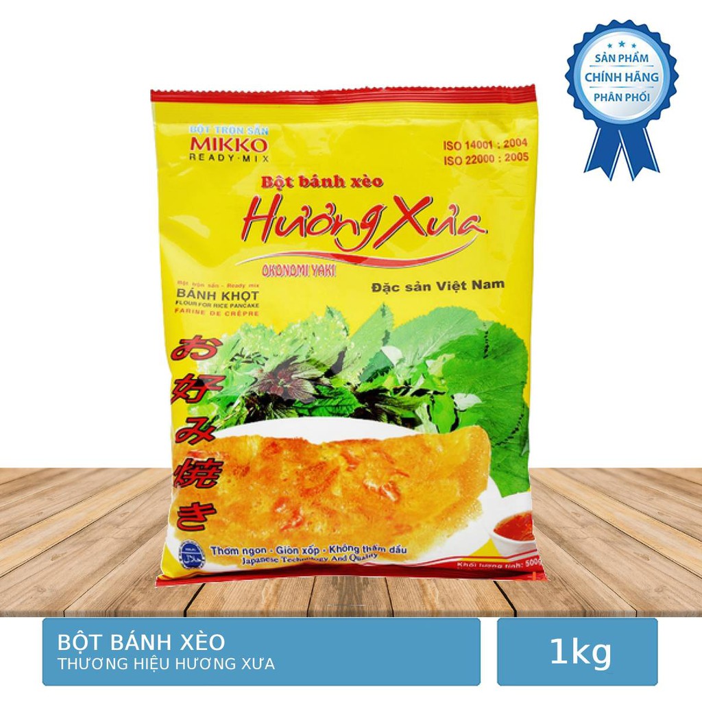 Bột Bánh Xèo Hương Xưa Trộn Sẵn Mikko 500g