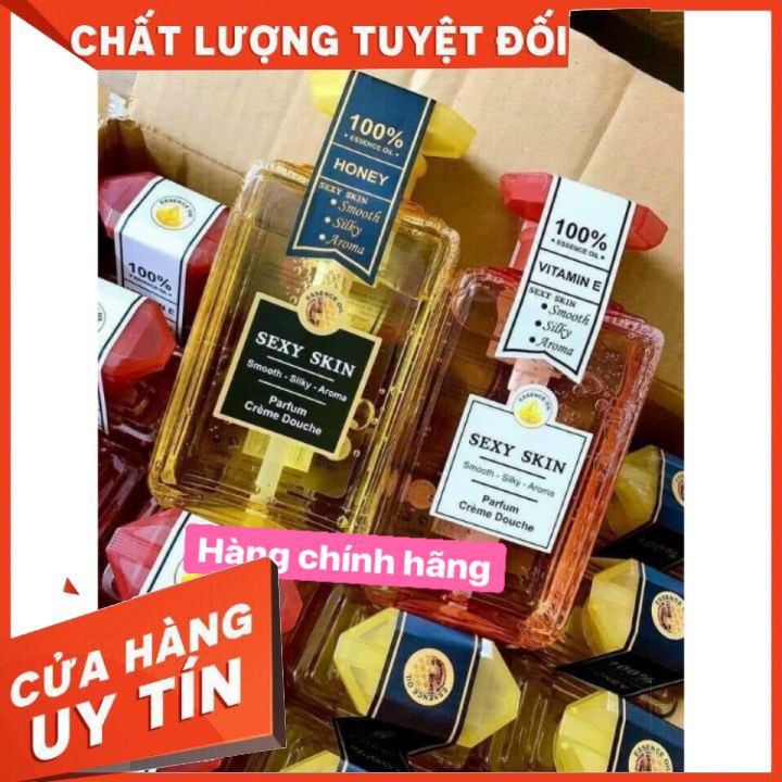 [CHÍNH HÃNG] tắm SEXY SKIN   mua 1 tặng 1 bông tắm  là dòng sữa tắm hương nước hoa, làm mềm da liu giữ mùi hương lâu