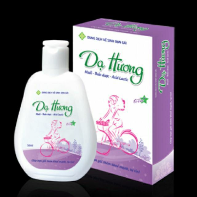 Dung dịch vệ sinh phụ nữ Dạ Hương xanh và tím