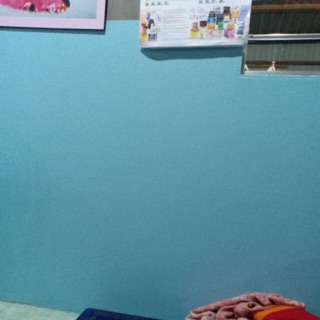 10 mét giấy dán tường sẵn keo trơn màu xanh độc lạ