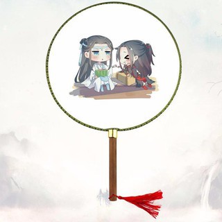 Quạt tròn in hình INUYASHA SWORD ART ONLINE NGÔI SAO THỜI TRANG NARUTO anime chibi quạt cầm tay cổ trang cosplay