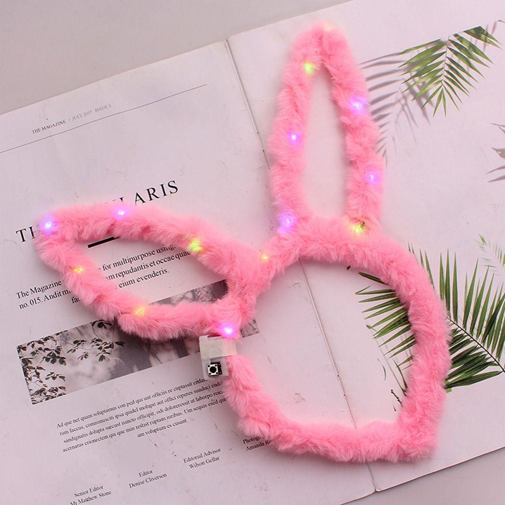 Băng Đô Tai Thỏ Bằng Acrylic Dễ Thương Cho Bé