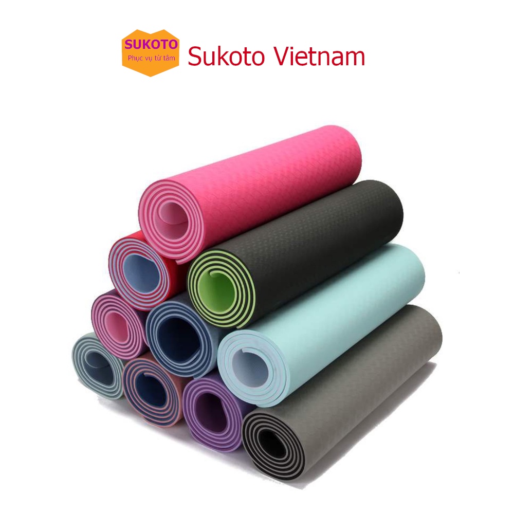 Thảm tập yoga TPE cao cấp 2 lớp 8mm