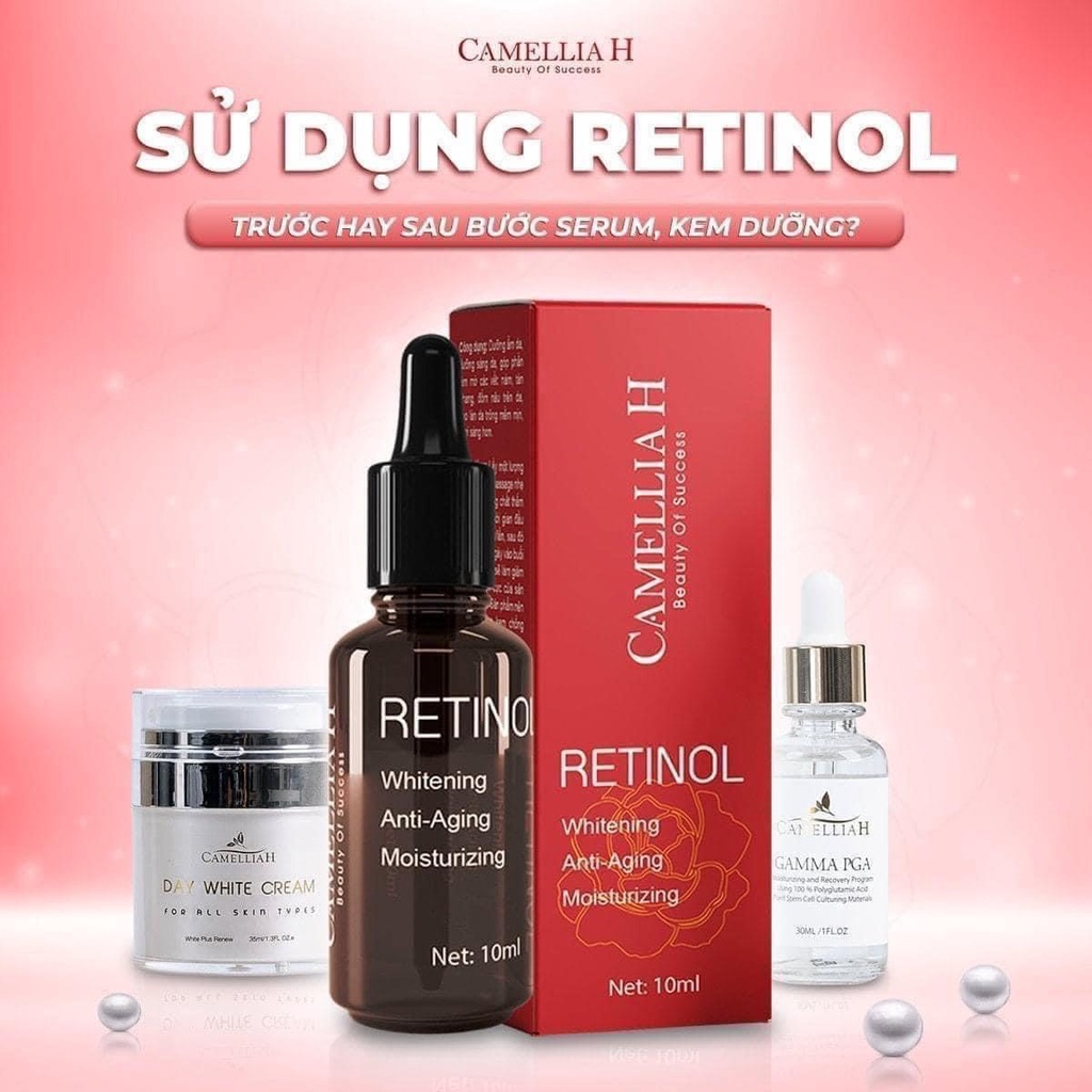 Tinh chất tái dạo da Retinol chính hãng CamelliaH - Siêu phẩm dưỡng da, ngăn chặn dấu hiệu của sự lão hóa