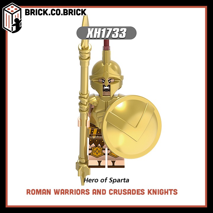 Lego Lính Roman Warrior và Crusades Knights Mô Hình Đồ Chơi Lắp Ráp Minifigure Lính Trung Cổ Chiến Binh La Mã X0316