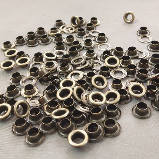 Bộ 10 khoen bọc lỗ kim loại kèm long đền, khuy mắt cáo