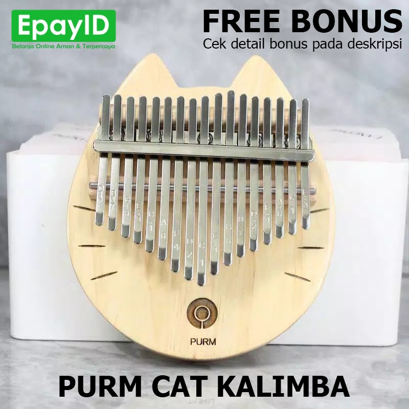 Đàn Kalimba 17 Phím Bằng Gỗ Hình Mèo Dễ Thương