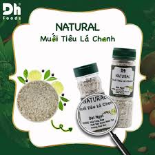 { COMBO 2 HŨ} NATURAL MUỐI TIÊU LÁ CHANH 110gr Dh Foods gia vị chấm tự nhiên dùng để chấm gà, hải sản