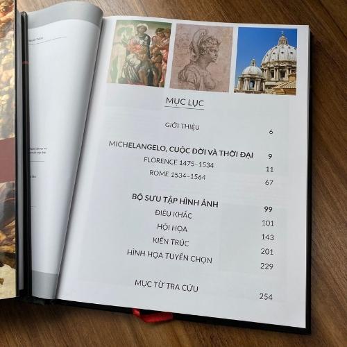 Sách - Michelangelo: Cuộc Đời Và Tác Phẩm Qua 500 Bức Ảnh