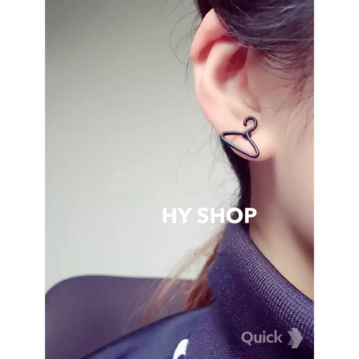 bông tai titan nam nữ cá tính thép y tế siêu bền không dị ứng không gỉ - khuyên unisex BTS