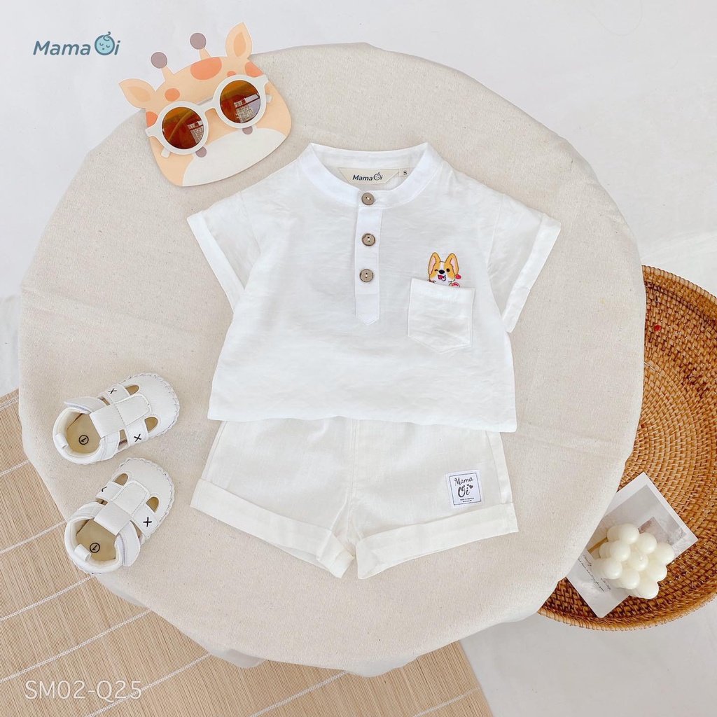 SM02-Q25 SET SƠ MI CÚN SIÊU DỄ THƯƠNG CHO BÉ CỦA MAMAOI - THỜI TRANG CHO BÉ