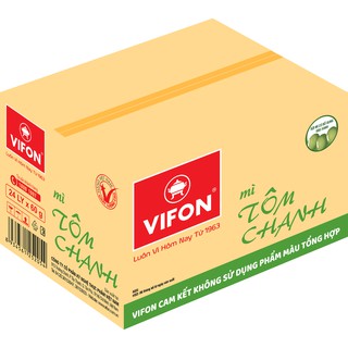 Mì Ngon Ngon Tôm Chanh 60g thùng 24 ly