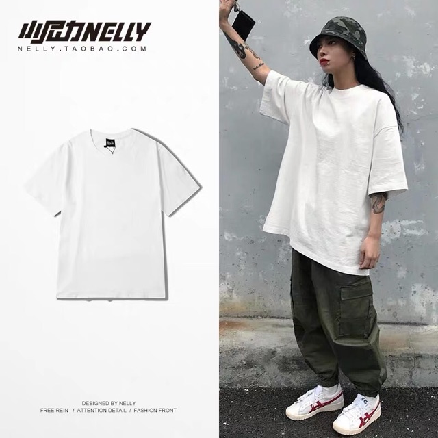 [ SẴN ][𝙽𝙴𝙻𝙻𝚈 𝚃𝚁𝙰𝙲𝙺 T-SHIRT] Áo NELLY trơn cotton nam và nữ basic solid color oversize TEE