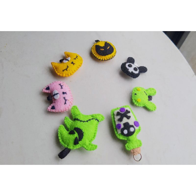 Móc Điện Thoại HANDMADE Chủ Đề Halloween - Móc Điện Thoại Vải Nỉ Hình Mèo