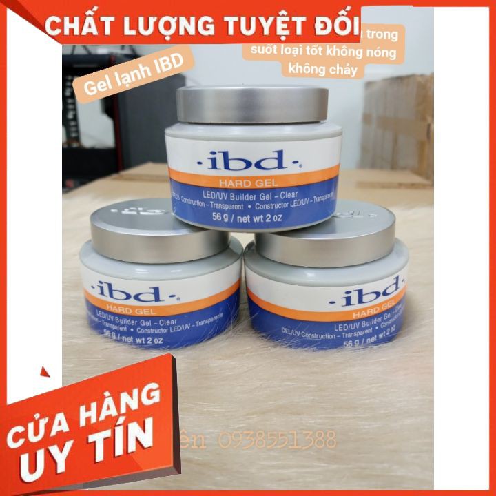 GEL BỘT ĐẮP NAIL IBD ( HARD GEL) FREESHIP  đắp bột, có thẻ làm mô hình đắp móng , đính đá