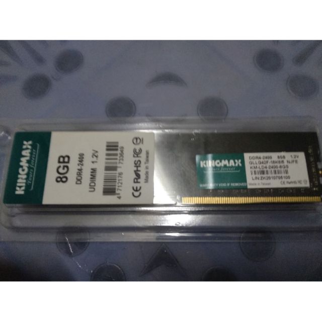 Ram ddr4 kingmax 8gb bus 2400 mới 100% bảo hành hãng