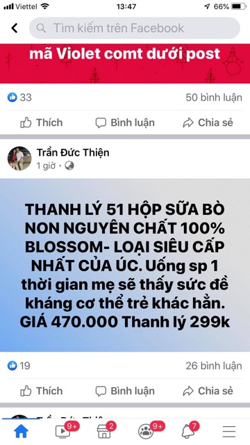 Sữa bò non Úc