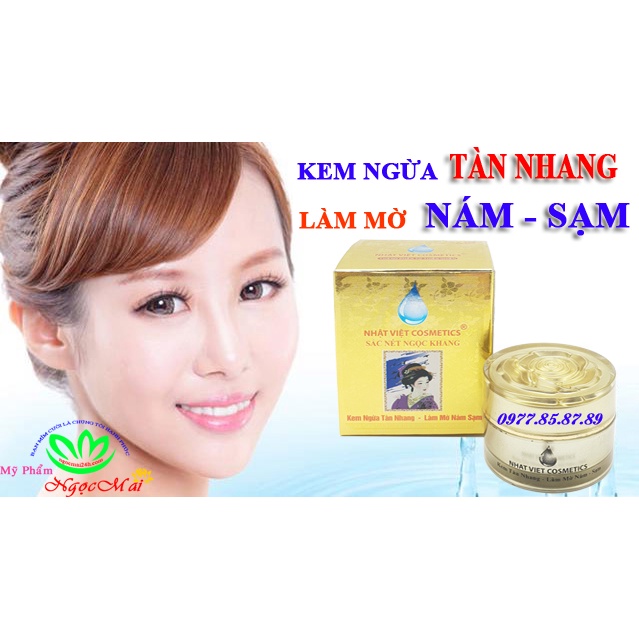 Kem tàn nhang - Làm mờ nám sạm Sắc Nét Ngọc Khang (10g)