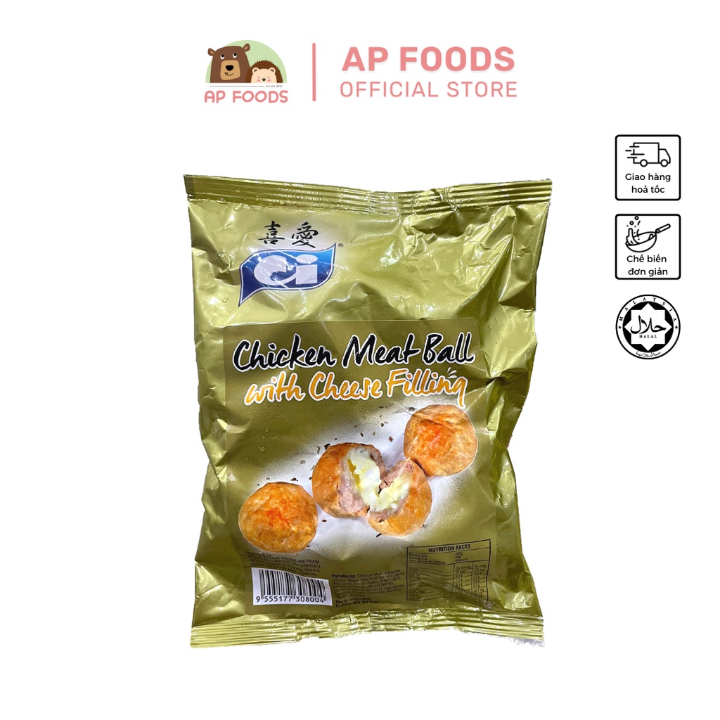Gà viên nhân phô mai Ci Malaysia 200g - Viên Thả Lẩu Malaysia