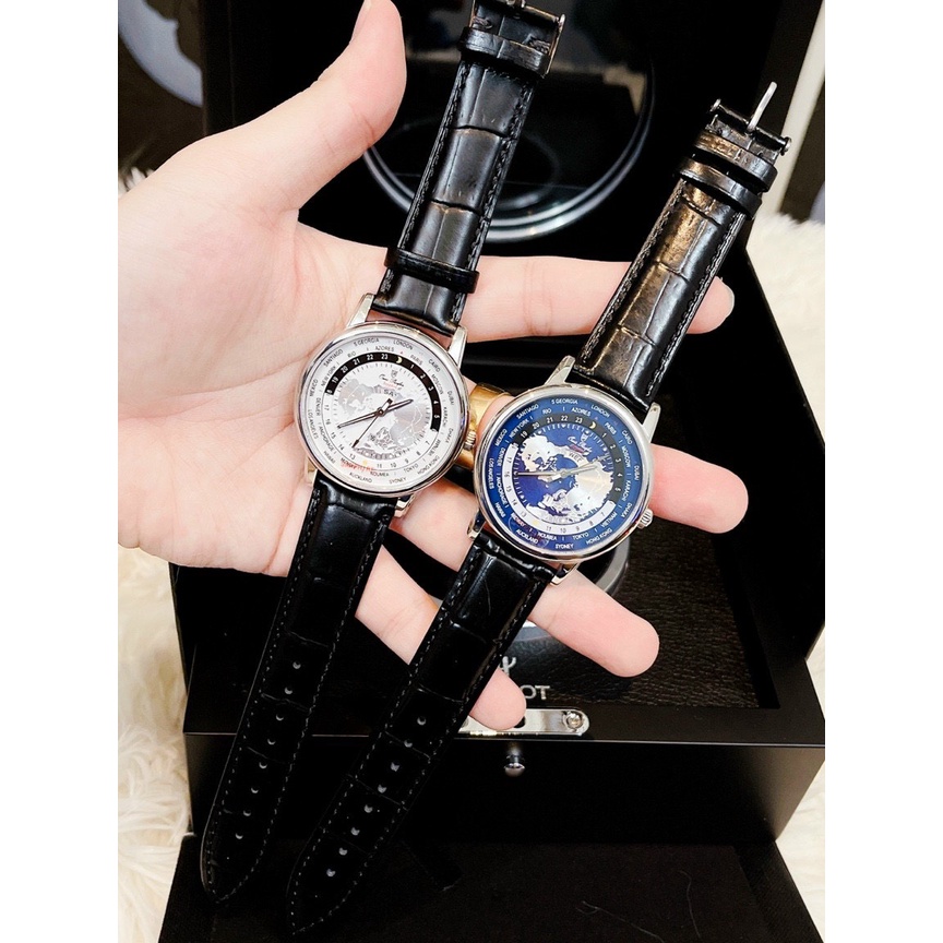 Đồng Hồ Nam Oasis Pacifier 6396G, Dây Da  , Mặt Hình Bản Đồ, Size 40mm