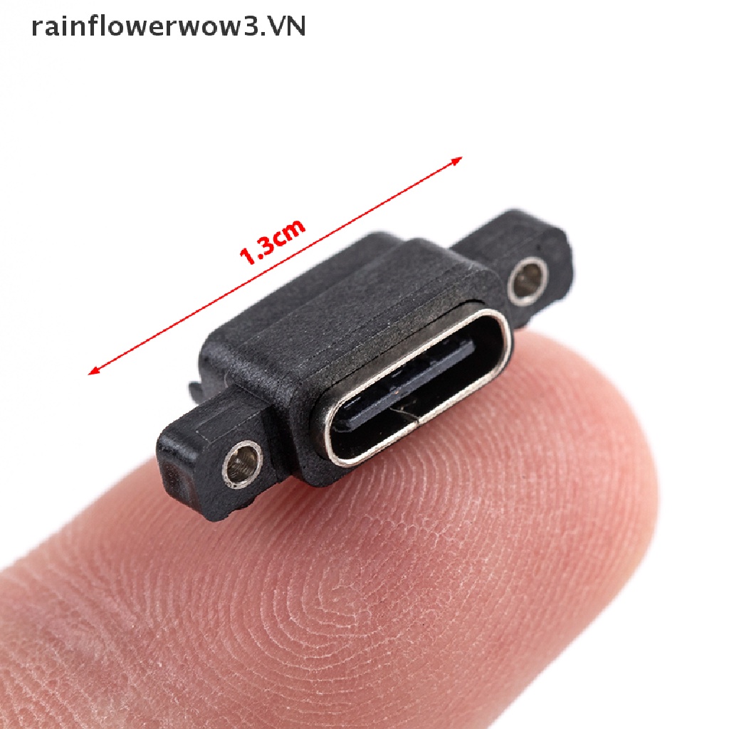 Bộ 2 Ổ Cắm Usb 3.1 Type-C 6 Pin SMD DIP Cho Cổng Sạc Nhanh PCB DIY