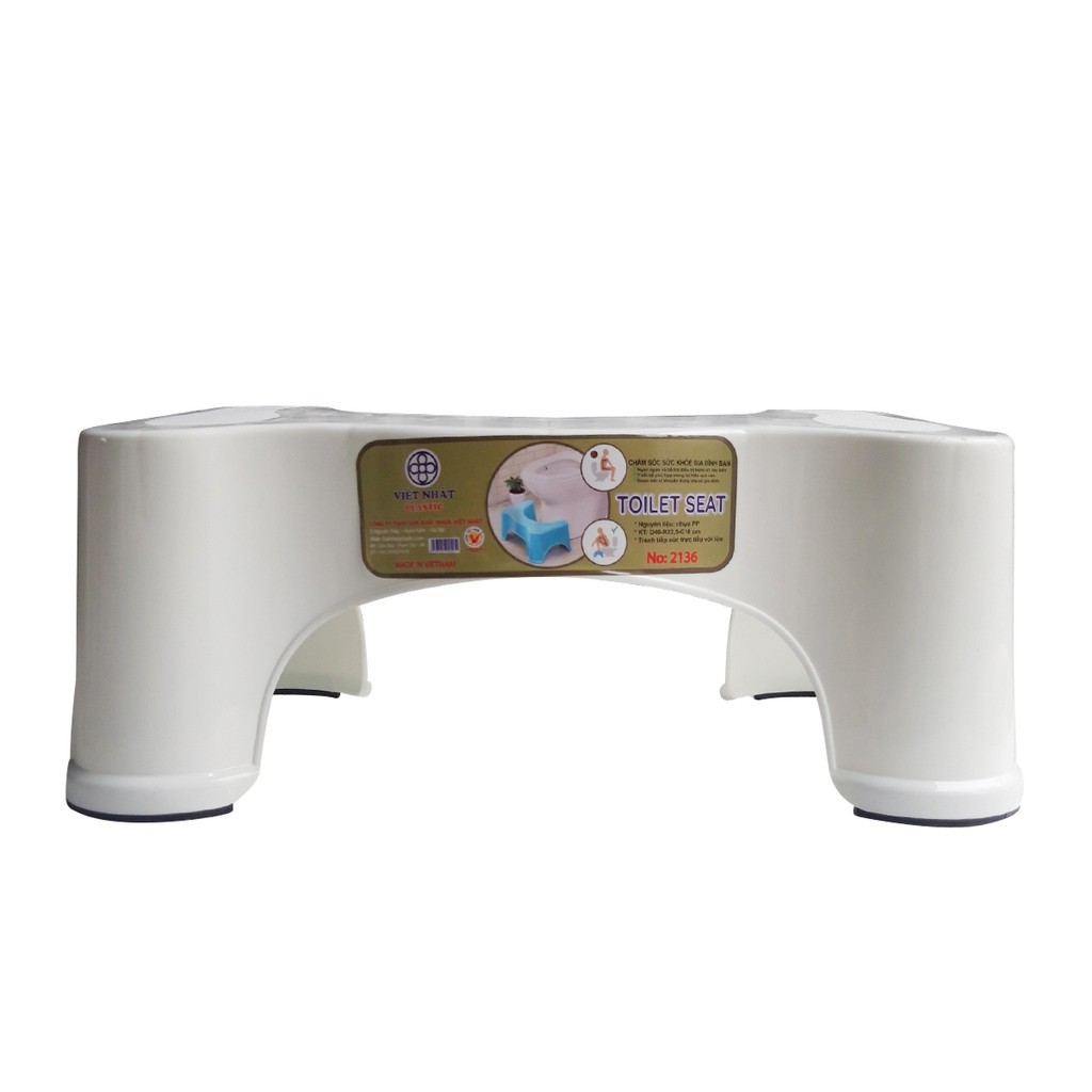 Ghế kê chân toilet chống táo bón Việt Nhật