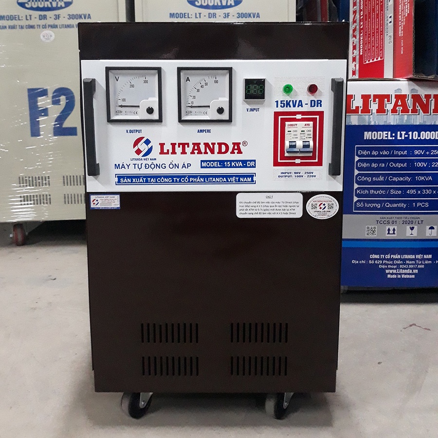 Ổn Áp Litanda 15KVA Dải 90V-250V Đời Mới Nhất