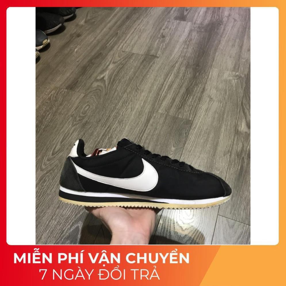 TẾT🌺 [Real] Giày nike Nike Classic Cortez  2hand  đen70 43 27.5 . HOT . : : ' Chuẩn ^ ` ^ ' "