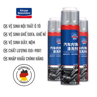Chai xịt vệ sinh nội thất ô tô Korper Besonders KB3032 650ml vệ sinh ghế da ô tô, sofa, giường hương dịu nhẹ tẩy mạnh mẽ