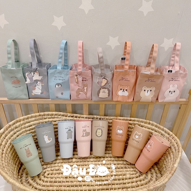 HOT🥤Ly mochi 1 set gồm 1 ly lớn + 1 lắp ly + 1 túi xách