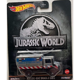 Xe mô hình hotwheels Jurassic world: Mercedes Benz Unimog U
