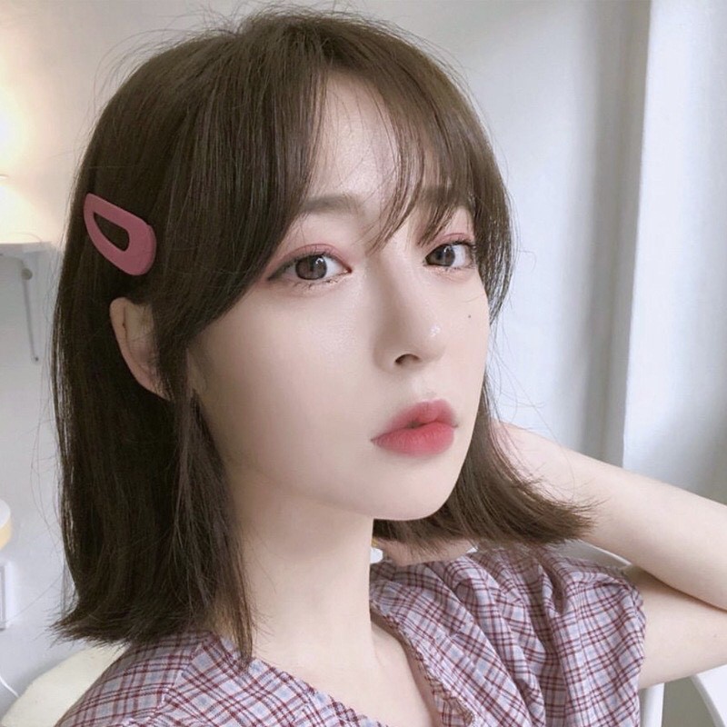 Kẹp Tóc Bấm, Kẹp Tóc Hình Học Kim Loại Trơn Lì Đẹp Xinh Xắn Phong Cách Hàn Quốc  DAHABOO KT13