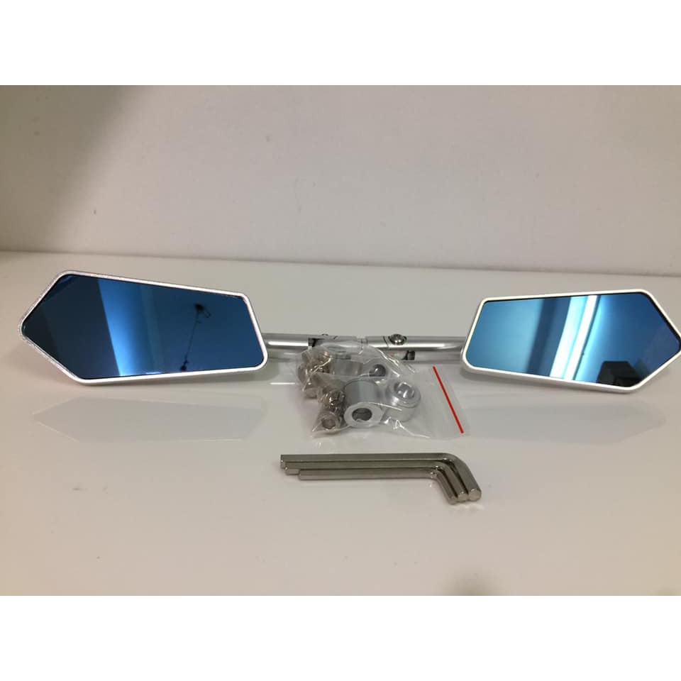Cặp kính chiếu hậu xe máy Rizoma iphone xéo (1 cặp - màu bạc)