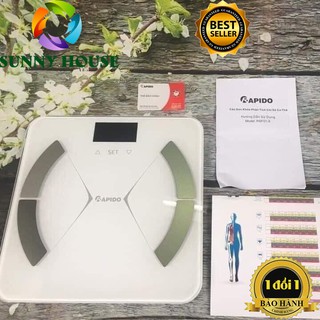 Cân sức khỏe rapido,cân phân tích chỉ số cơ thể rsf01-s - sunny house