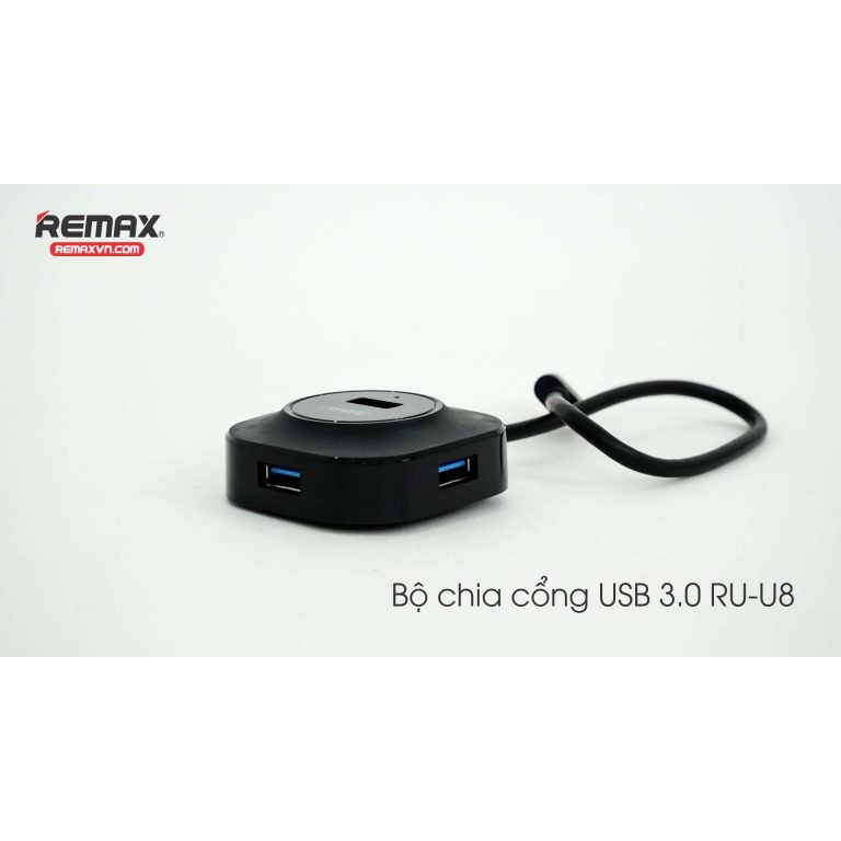 BỘ CHIA CỔNG REMAX RU-U8 - USB 3.0 ✔️ Bảo hành toàn quốc 12 tháng