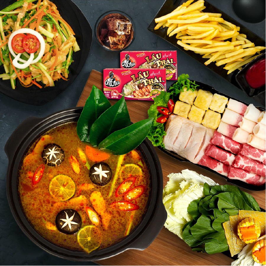 Viên Gia Vị Lẩu Thái Ông Chà Và Gold 126gr (Thai Hot Pot Cubes)