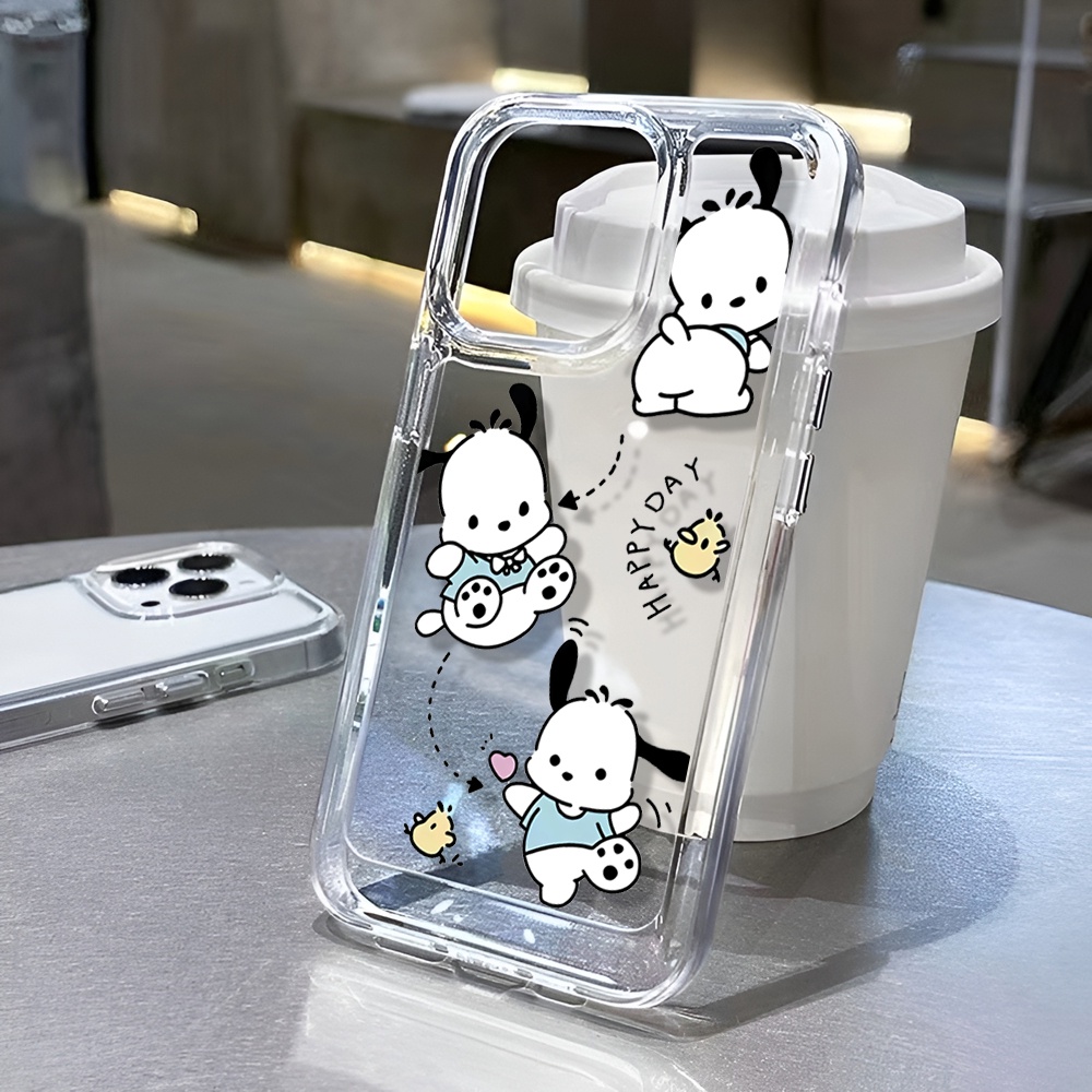 Ốp Điện Thoại Trong Suốt In Hình Pochacco Cho iphone 14 Pro Max 14 Plus 13 11 12 7Plus X XR XS Max 8 7