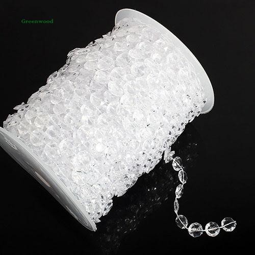 Rèm cửa chuỗi hạt bằng nhựa resin trong suốt dài 30 mét