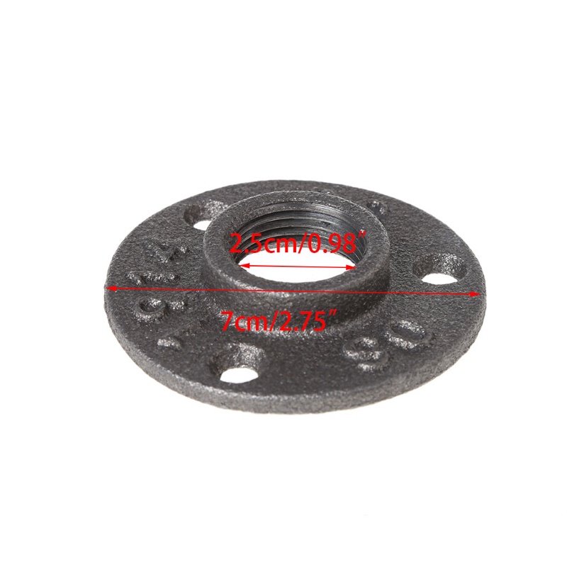 Giá Đỡ Ống Nước 3 / 4 &quot;Bằng Sắt Màu Đen Gắn Tường Tiện Dụng