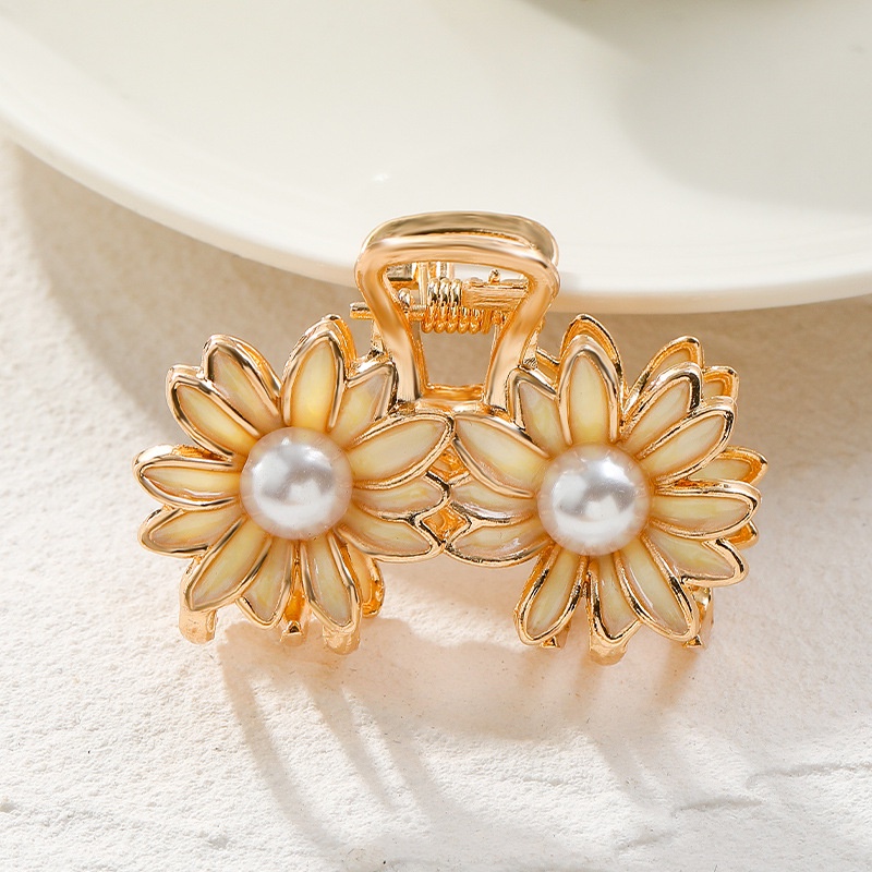 Kẹp Tóc Hình Hoa Thiết Kế Đơn Giản Ngọt Ngào Thời Trang