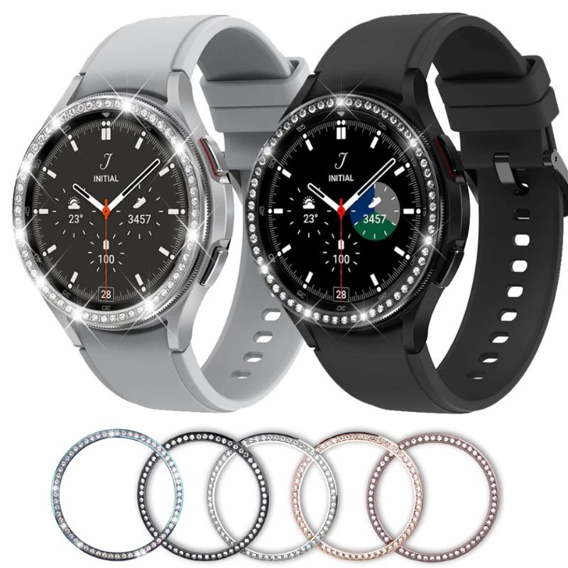 Khung viền benzen ( bezel )đính hạt dành cho Galaxy Watch 4 classic 42mm / 46mm