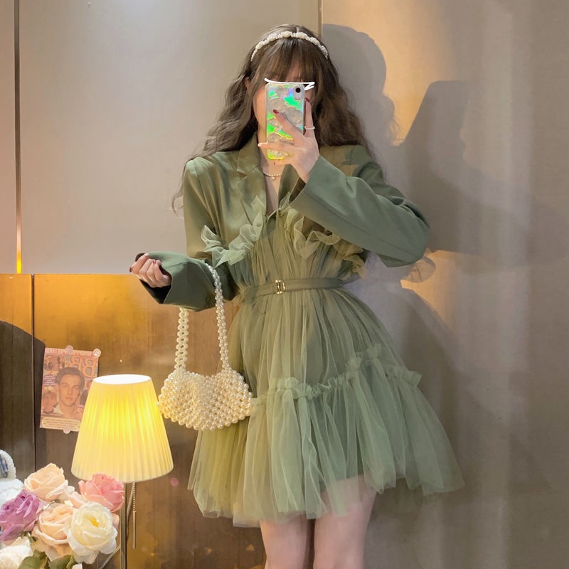 Đầm Tay Dài Dáng Ôm Phong Cách Hàn Quốc Thời Trang Mới 2022